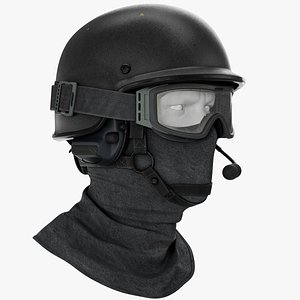 police ballistic helmet 3D