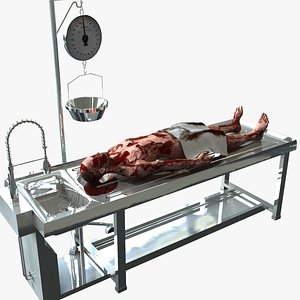 3D CORPSE ON THE AUTOPSY TABLE