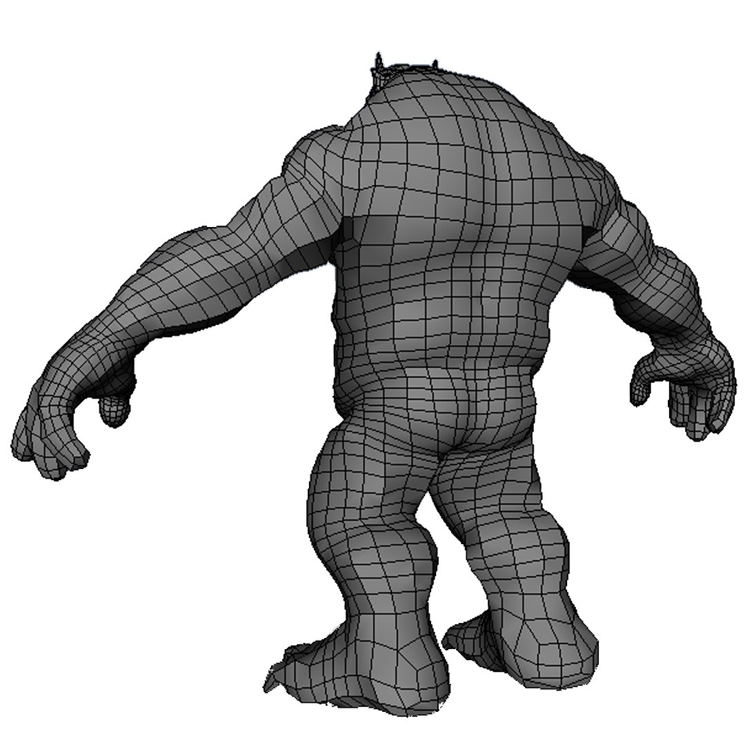 3d Model Troll Rigged