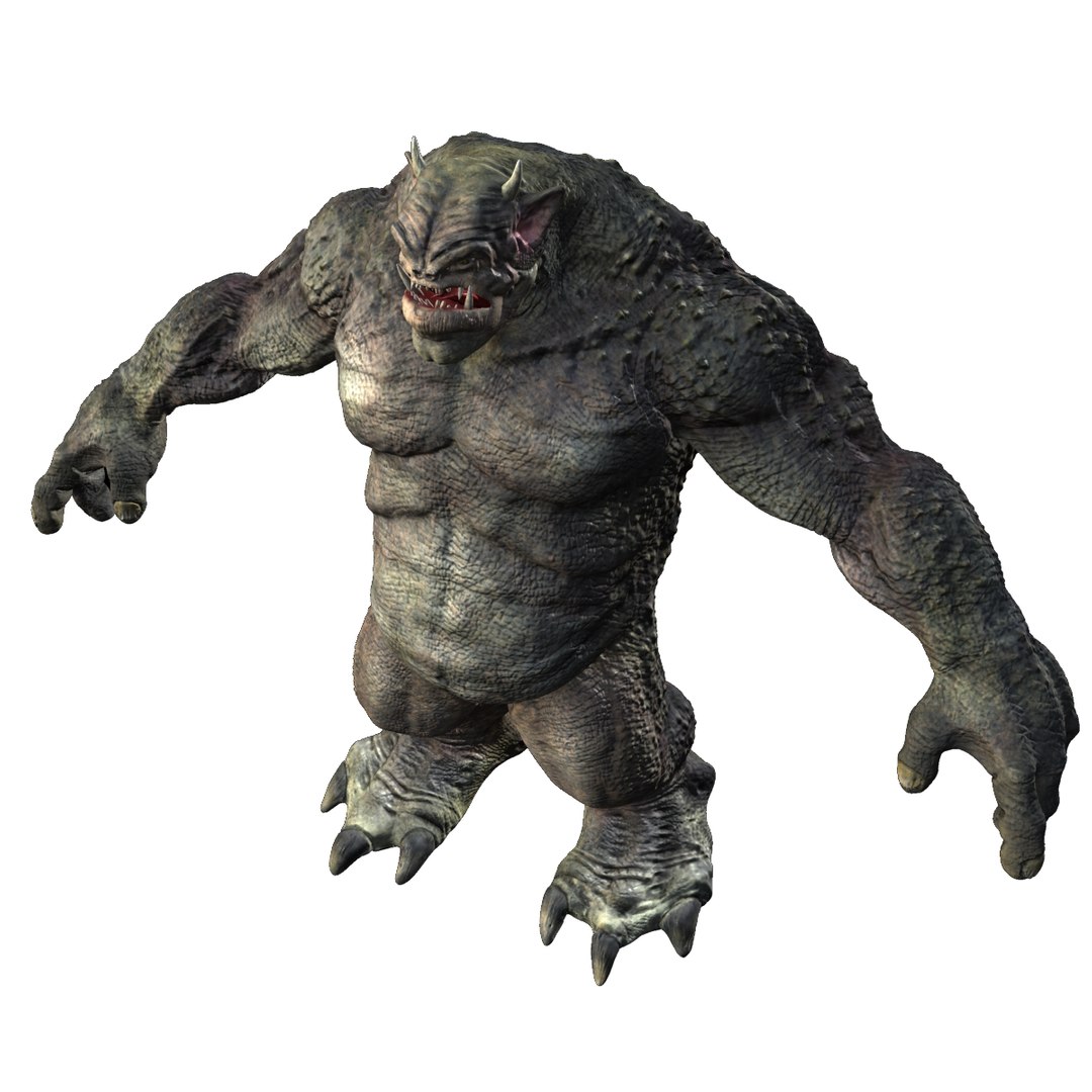 3d Model Troll Rigged