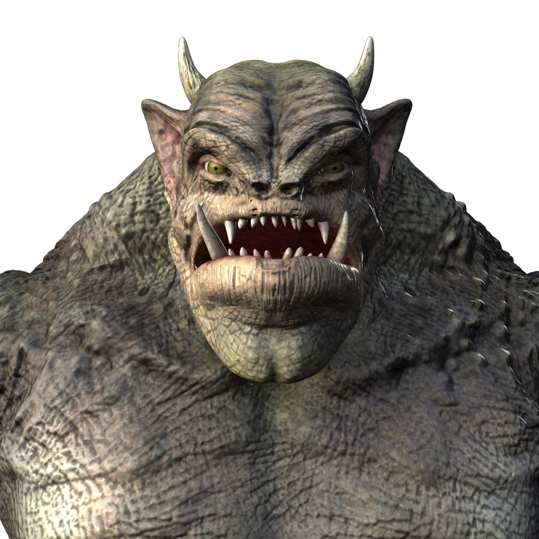 3d Model Troll Rigged