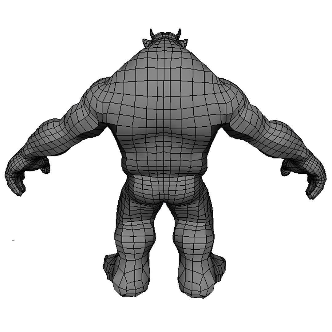 3d Model Troll Rigged