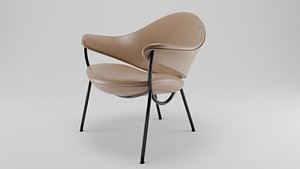 armchair Murano 3D Blender model
