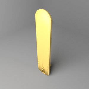 3D surfboard flat