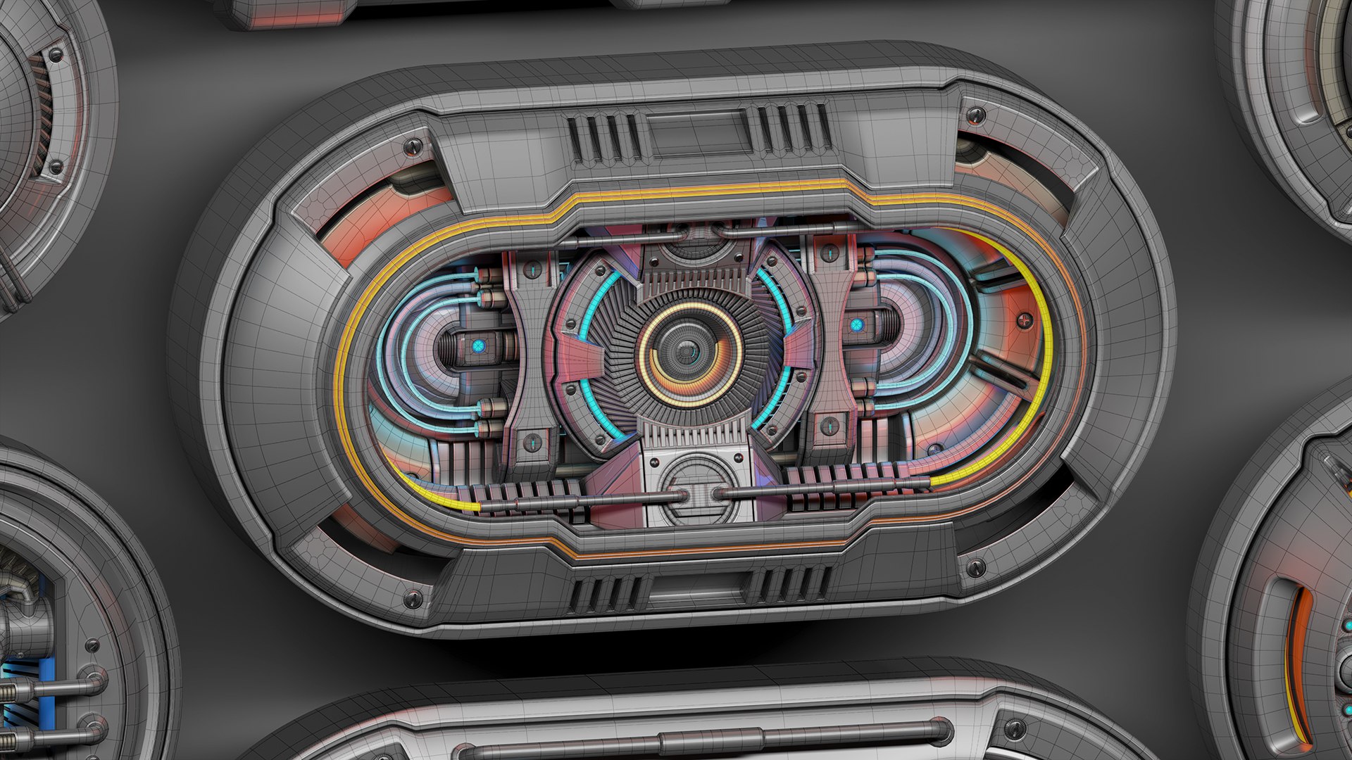 3D Model Scifi Kitbash Hard Surface Subdivision Ready - TurboSquid 1972219