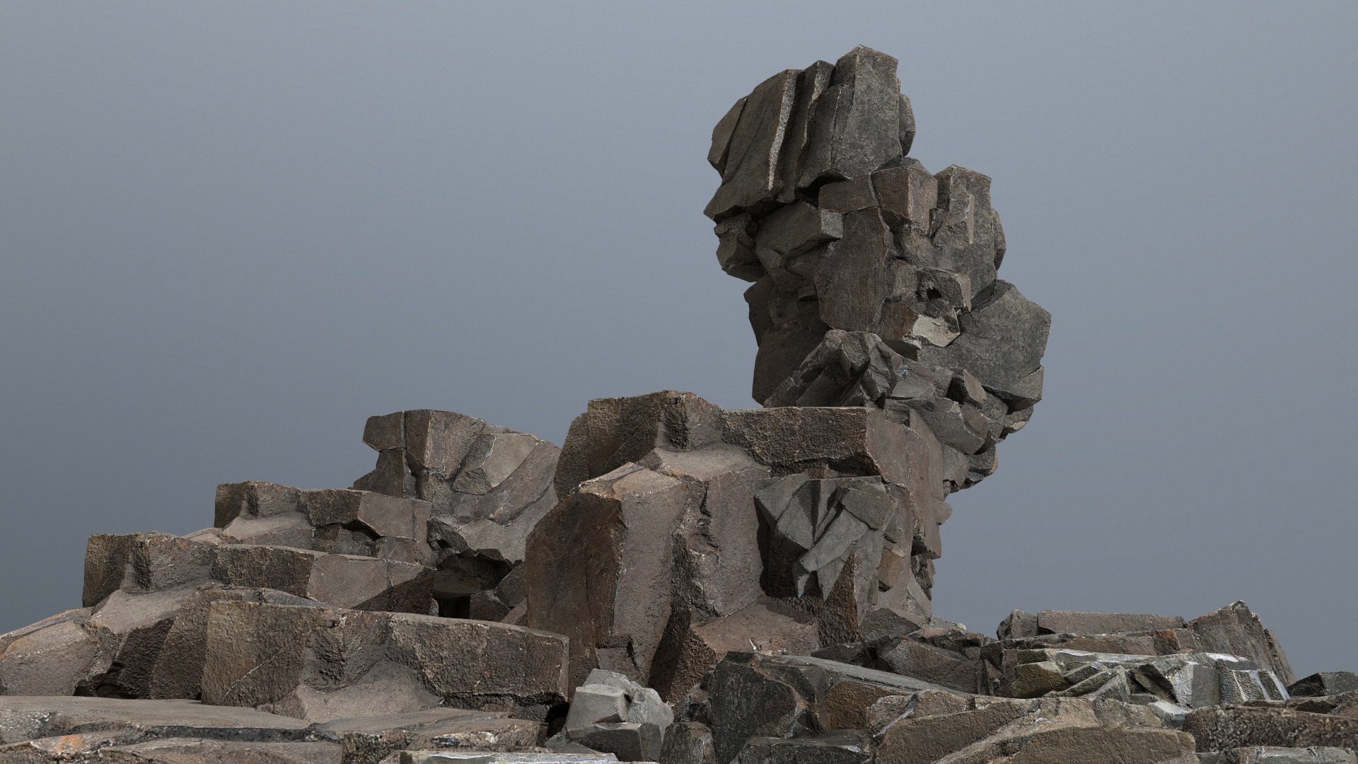 3D Model Cliff Rocks - TurboSquid 2195661