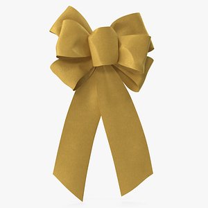 3D gold bow