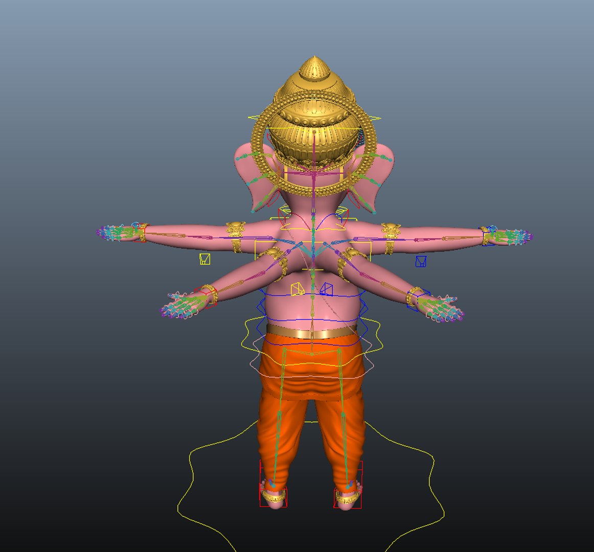 Ganesha 3d Model Rigged Model - TurboSquid 2124971
