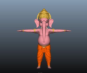 Ganesha 3d Model rigged model