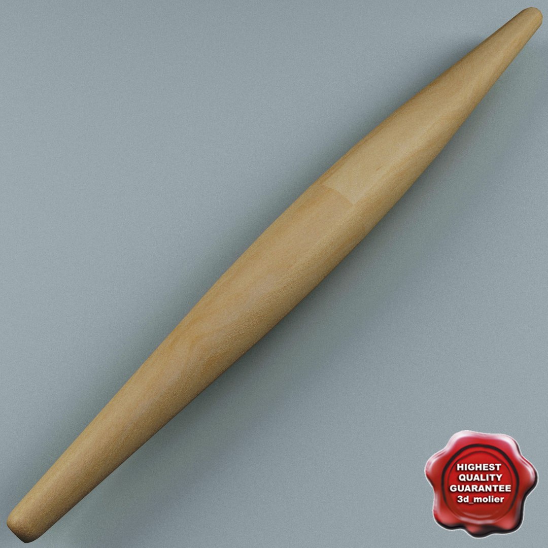3d Model Of Rolling Pin V3