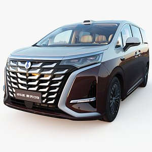 3D 2025 Denza D9  DM-i  EV with interior