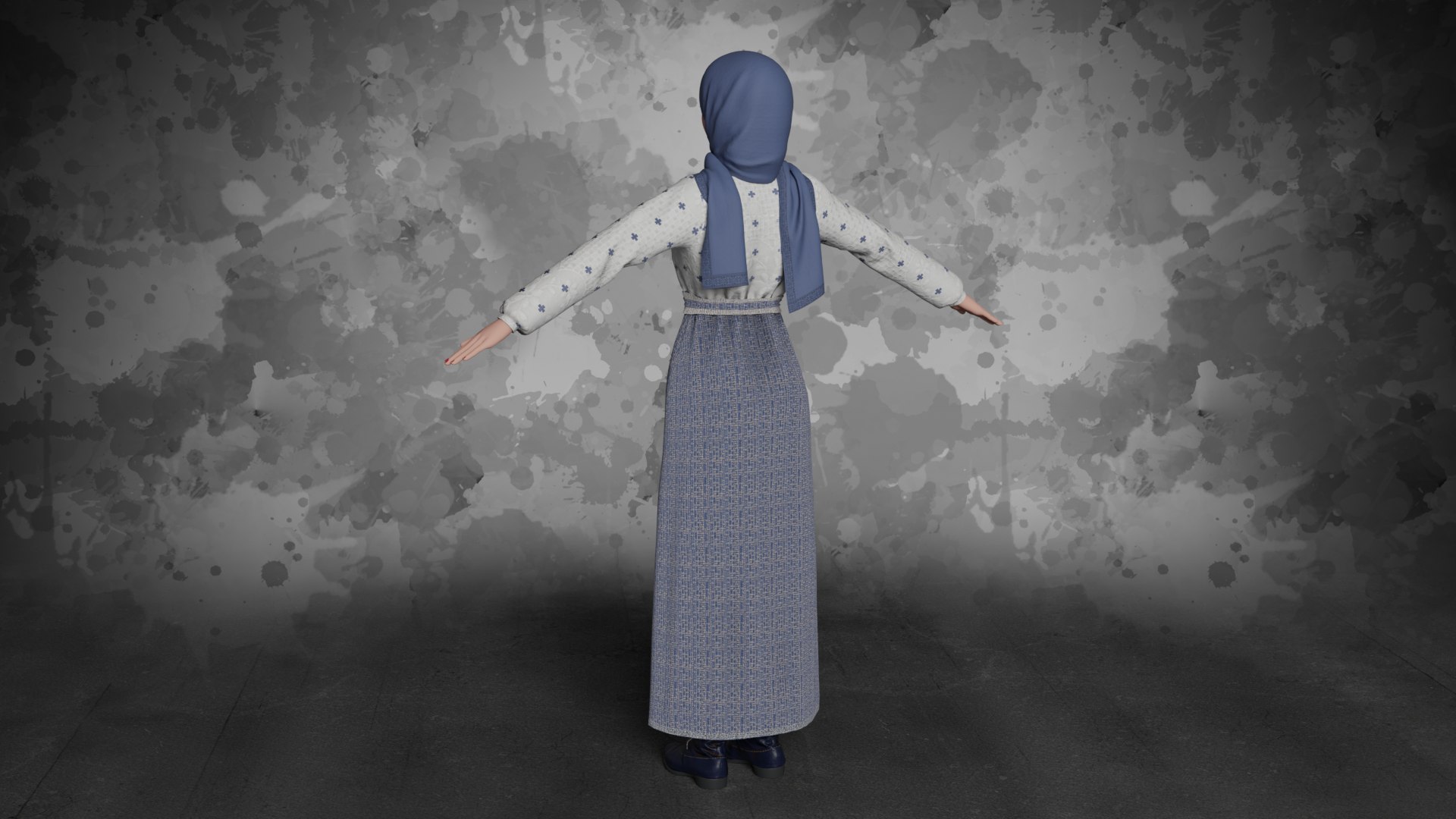 Sara - Muslim Girl with Hijab Low-poly 3D https://p.turbosquid.com/ts-thumb/26/sj3pHz/ac/color02_000008/png/1705921826/1920x1080/fit_q87/030d0a5cd8895e71efd21648d2e266c28c41f176/color02_000008.jpg