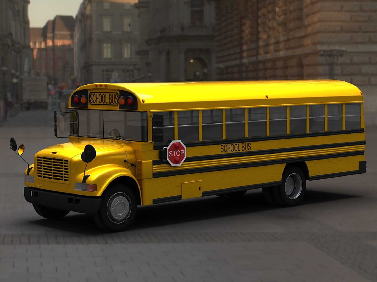 3D School Bus Model - TurboSquid 872271