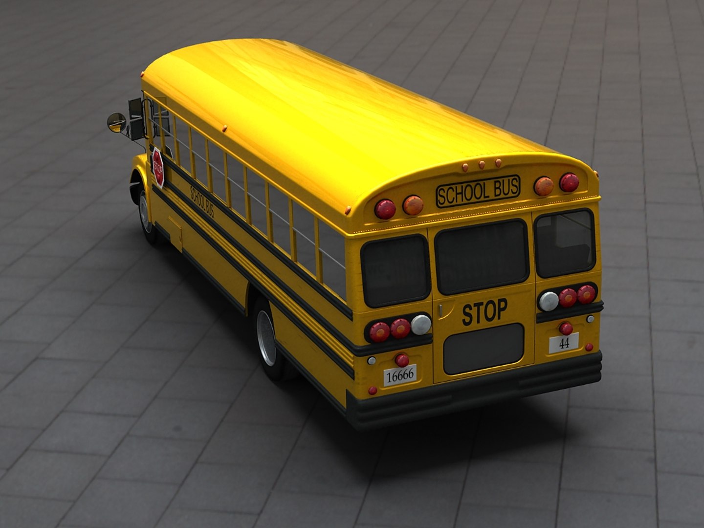 3D School Bus Model - TurboSquid 872271