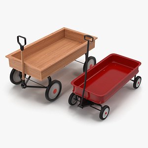 3D Childs Wagons Collection