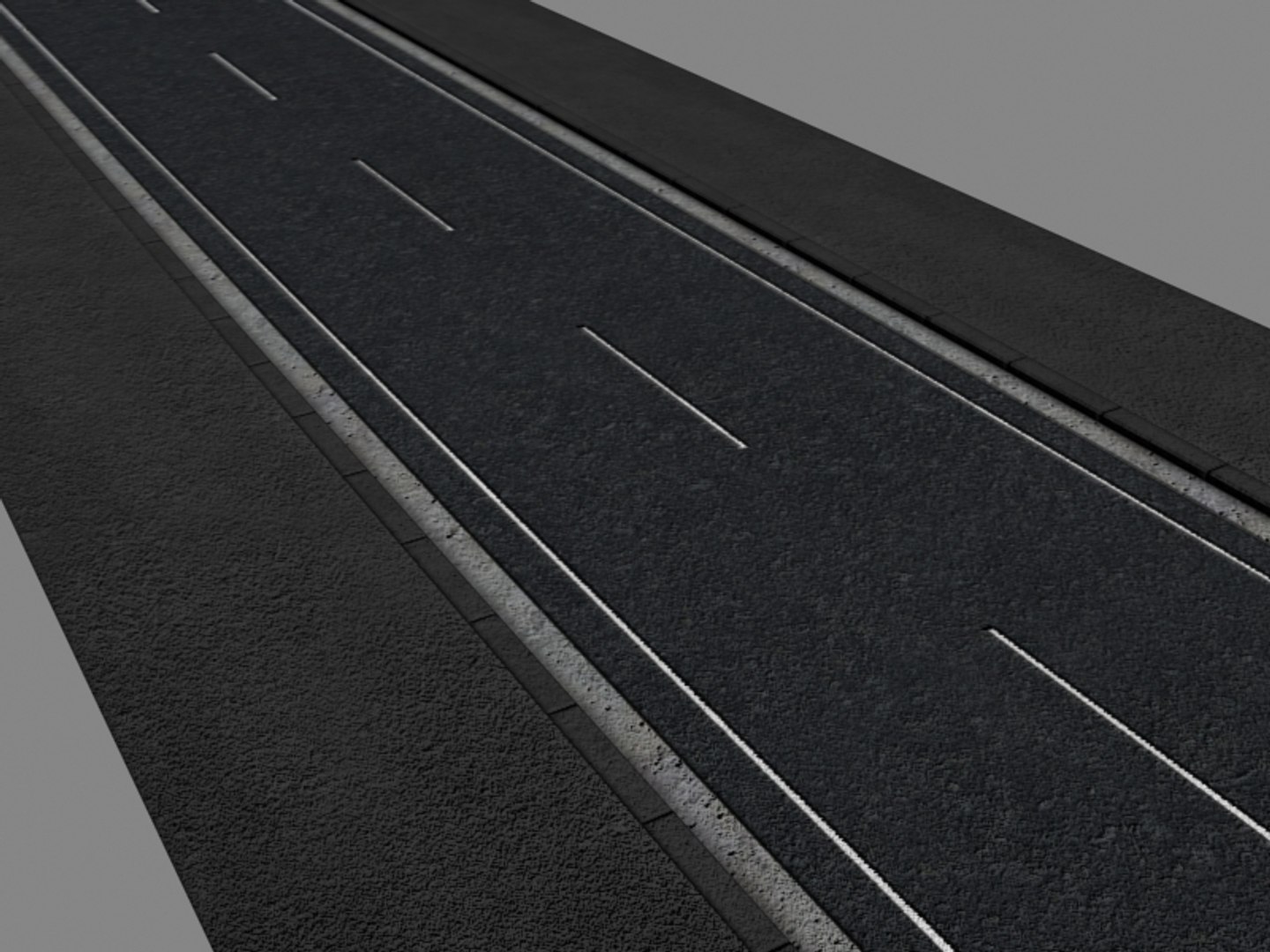 3d Model Of City Road