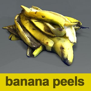 3D model banana