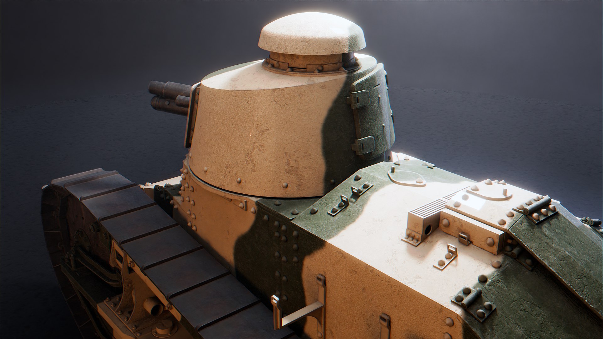 3d Renault Ft-17 - Ww1 French Light Tank - Turbosquid 2213494