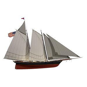 race america schooner 3D model
