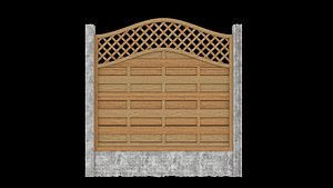 Wood Fence Wavy