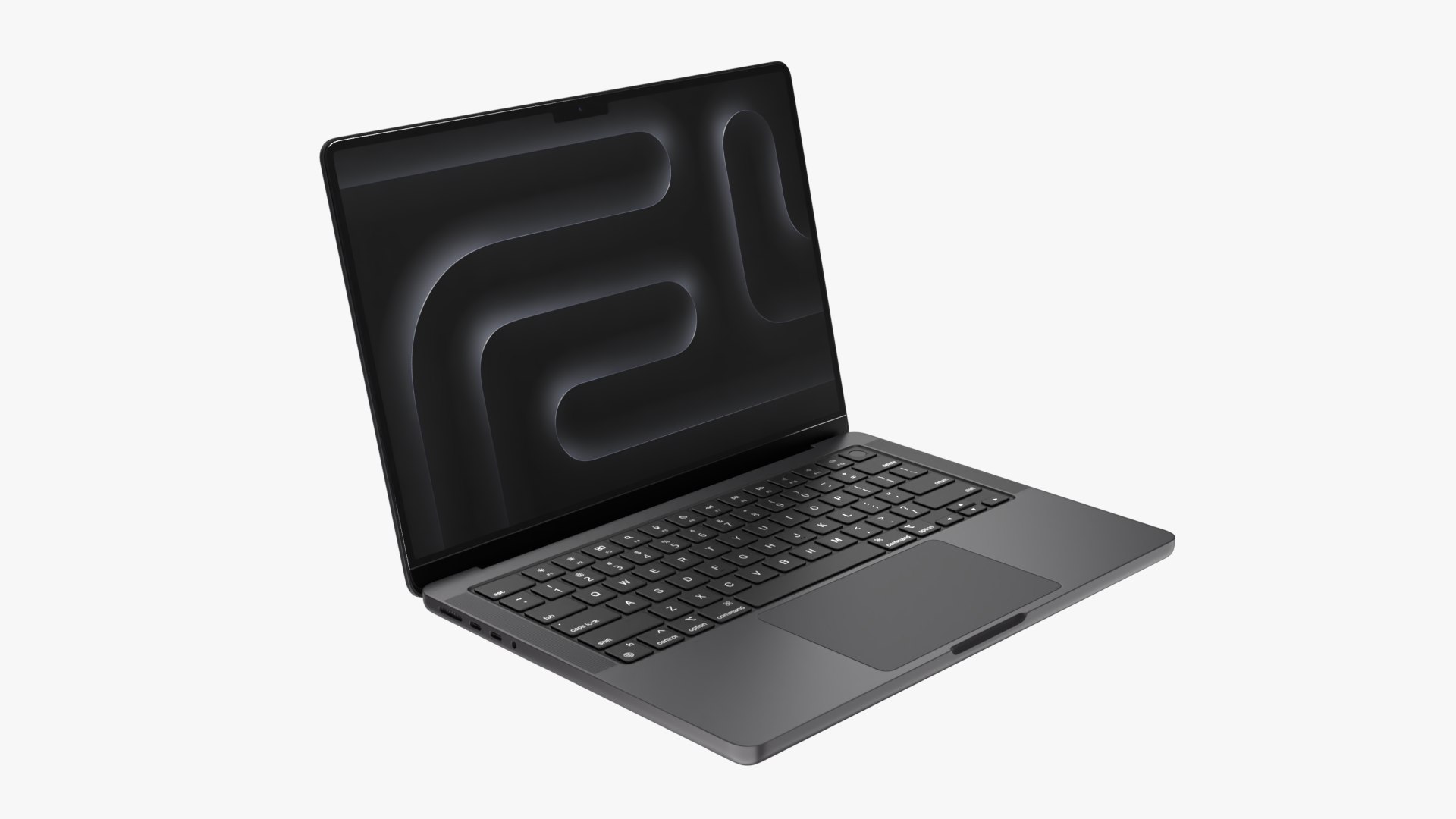 3D Model Apple MacBook Pro M3 Pro 14-inch Space Black - TurboSquid 2153127