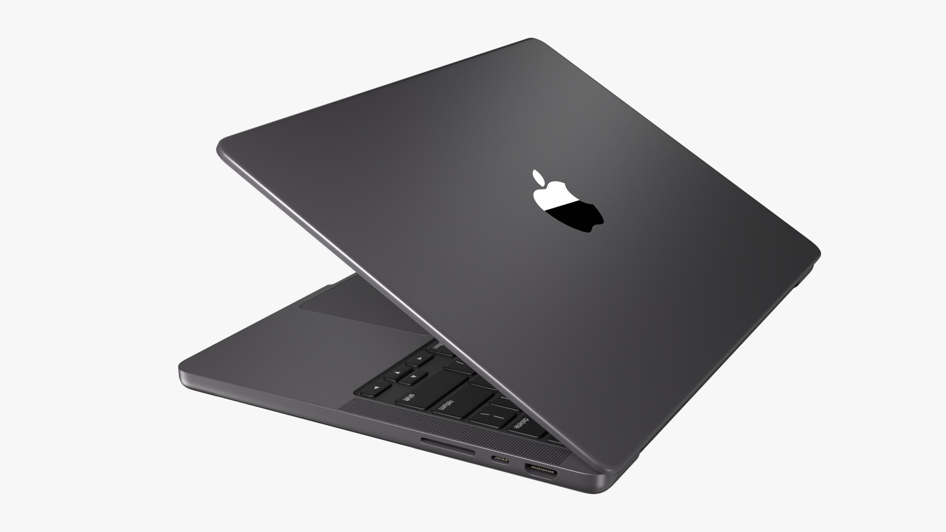 3D Model Apple MacBook Pro M3 Pro 14-inch Space Black - TurboSquid 2153127