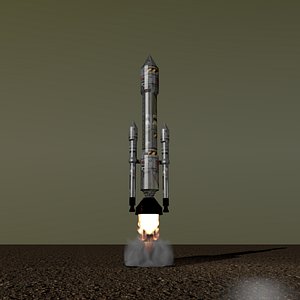 3D space rocket
