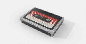Low-poly Vintage Compact Cassette Tape
