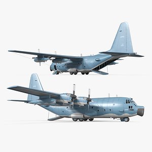 3D Lockheed MC-130E Tactical Aircraft Simplified