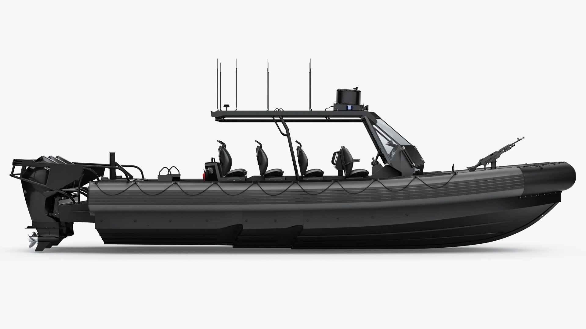 3D Model RHIB Patrol Inflatable Boat - TurboSquid 2316491