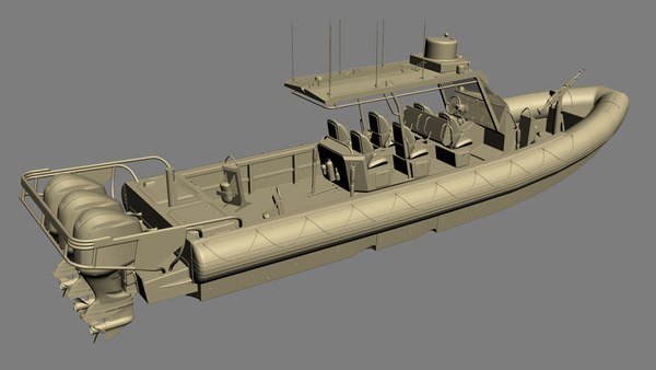 modelo 3d Embarcación inflable de patrulla RHIB - TurboSquid 2316491
