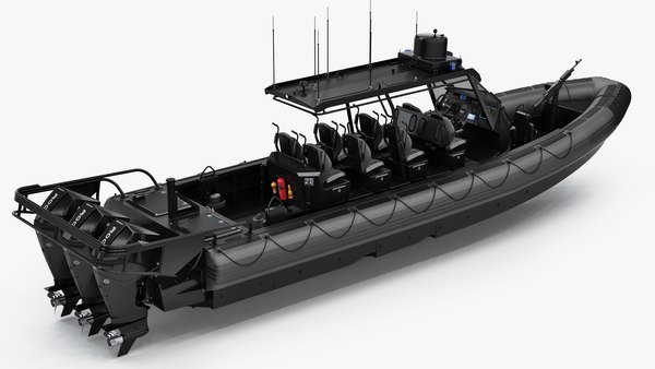 modelo 3d Embarcación inflable de patrulla RHIB - TurboSquid 2316491