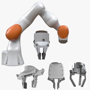 Rounded Robotic Arm with Set of Grippers