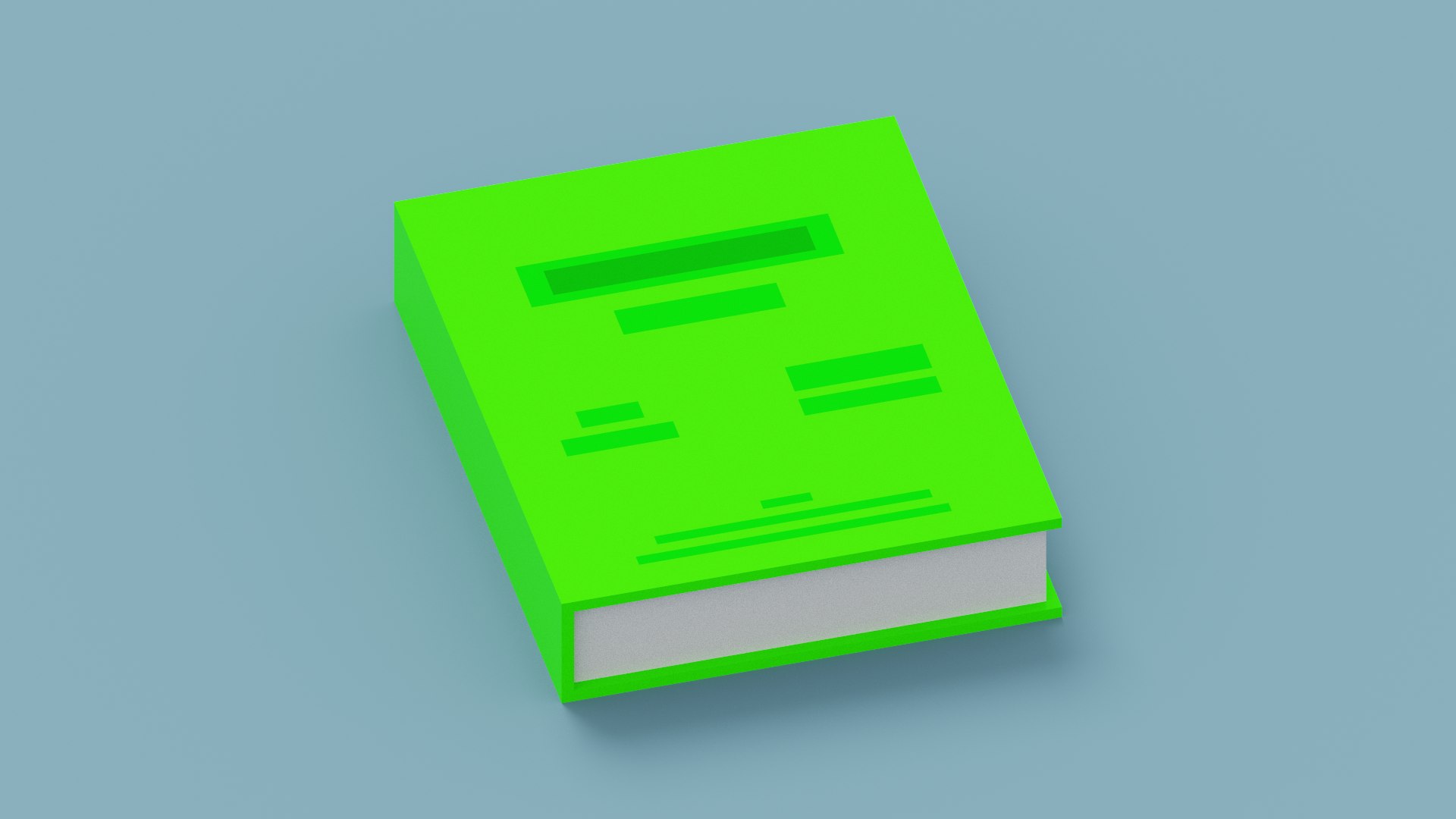 3D Voxel Green Book https://p.turbosquid.com/ts-thumb/27/iOsZo0/XP/spin202210272039250010/png/1666893776/1920x1080/fit_q87/80295cd9c50639504a39c6d4f6a4a7106c562ebf/spin202210272039250010.jpg