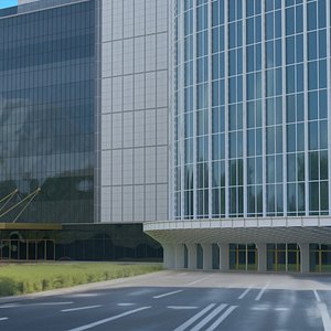 Lotte World Tower Skyscraper Model Daytime 3D model