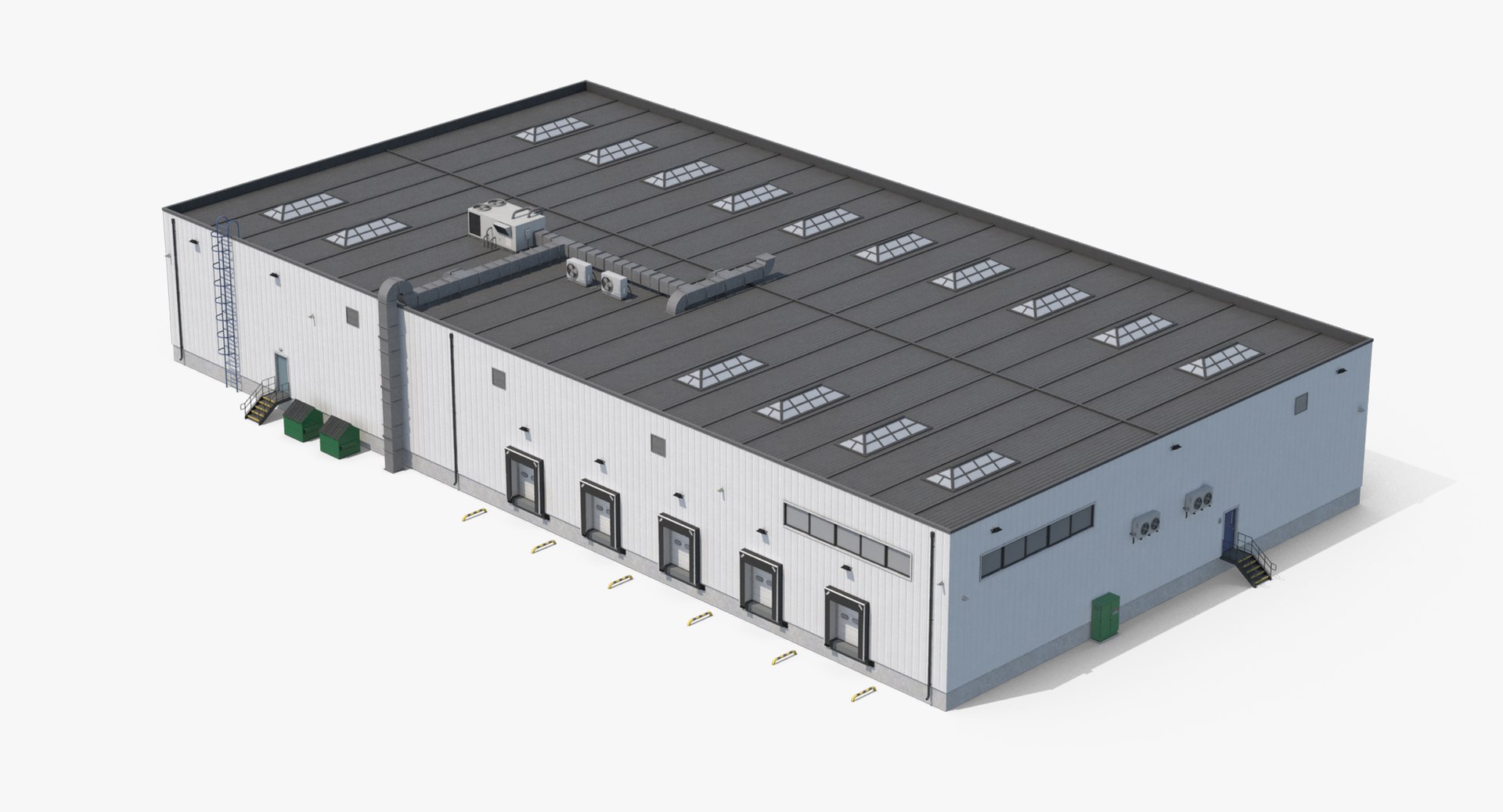 Industrial Building 37 Black Model - TurboSquid 2307973