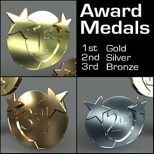 place medals 3d model
