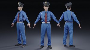 Animated 3D-Security guard 155ToshiN07