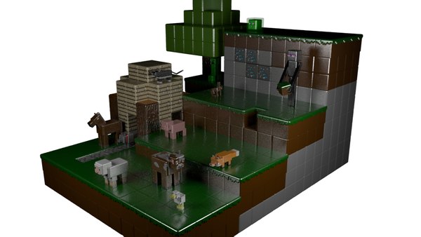 modèle 3D de Collection de personnages Minecraft - TurboSquid 1581435