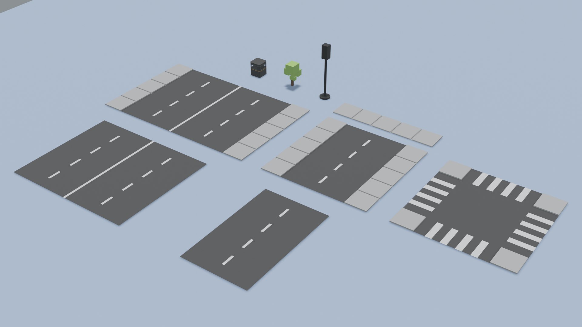Minimal Modular Roads 3D model https://p.turbosquid.com/ts-thumb/27/urBOqD/cA/5/png/1646126831/1920x1080/fit_q87/49280f6dc6901b6f781862411f6be1e43c47aae4/5.jpg
