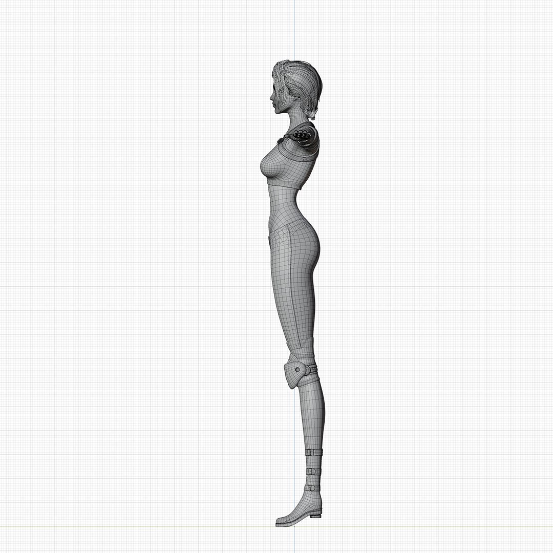 3D Stylized female character Rigged 3d model - TurboSquid 2109251