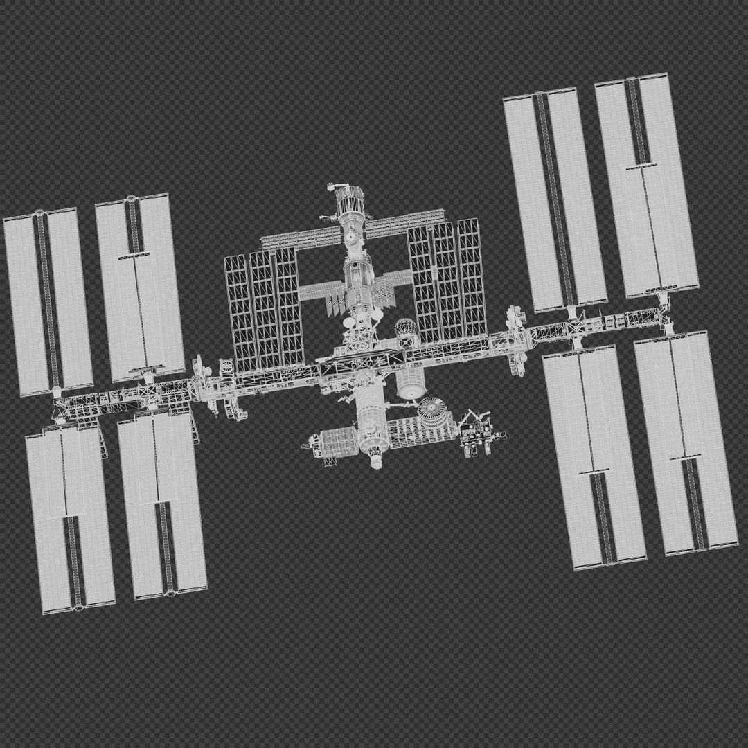 International Space Station model TurboSquid 1959839