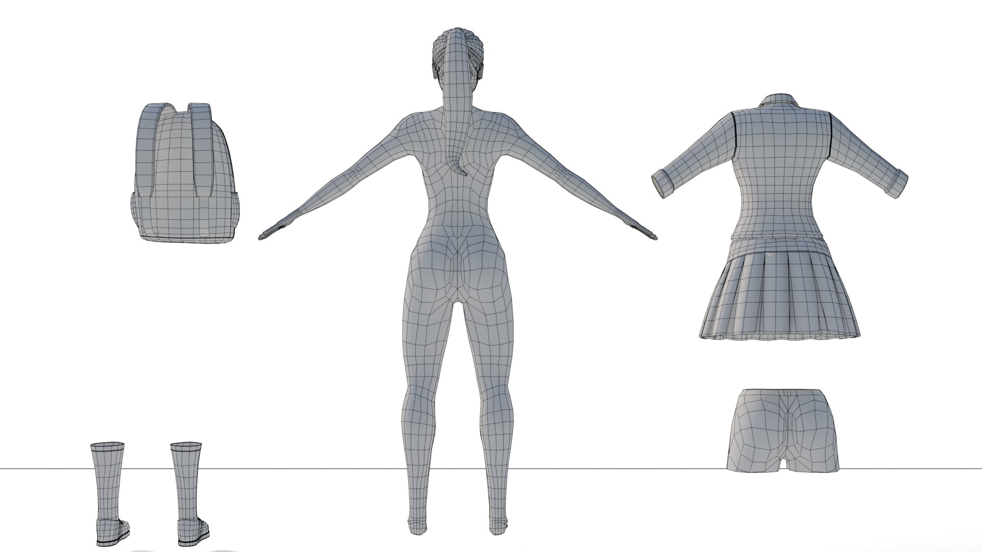 3D Cartoon School Girl NO RIGG Blender model https://p.turbosquid.com/ts-thumb/28/4CftFI/O6/wire1/png/1647442951/1920x1080/fit_q87/a3b7ca6b1ba2e3573b62a558faa826daa0b6c3b4/wire1.jpg