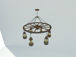chandelier wheel 3d 3ds