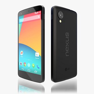 3d model of google phone nexus 5
