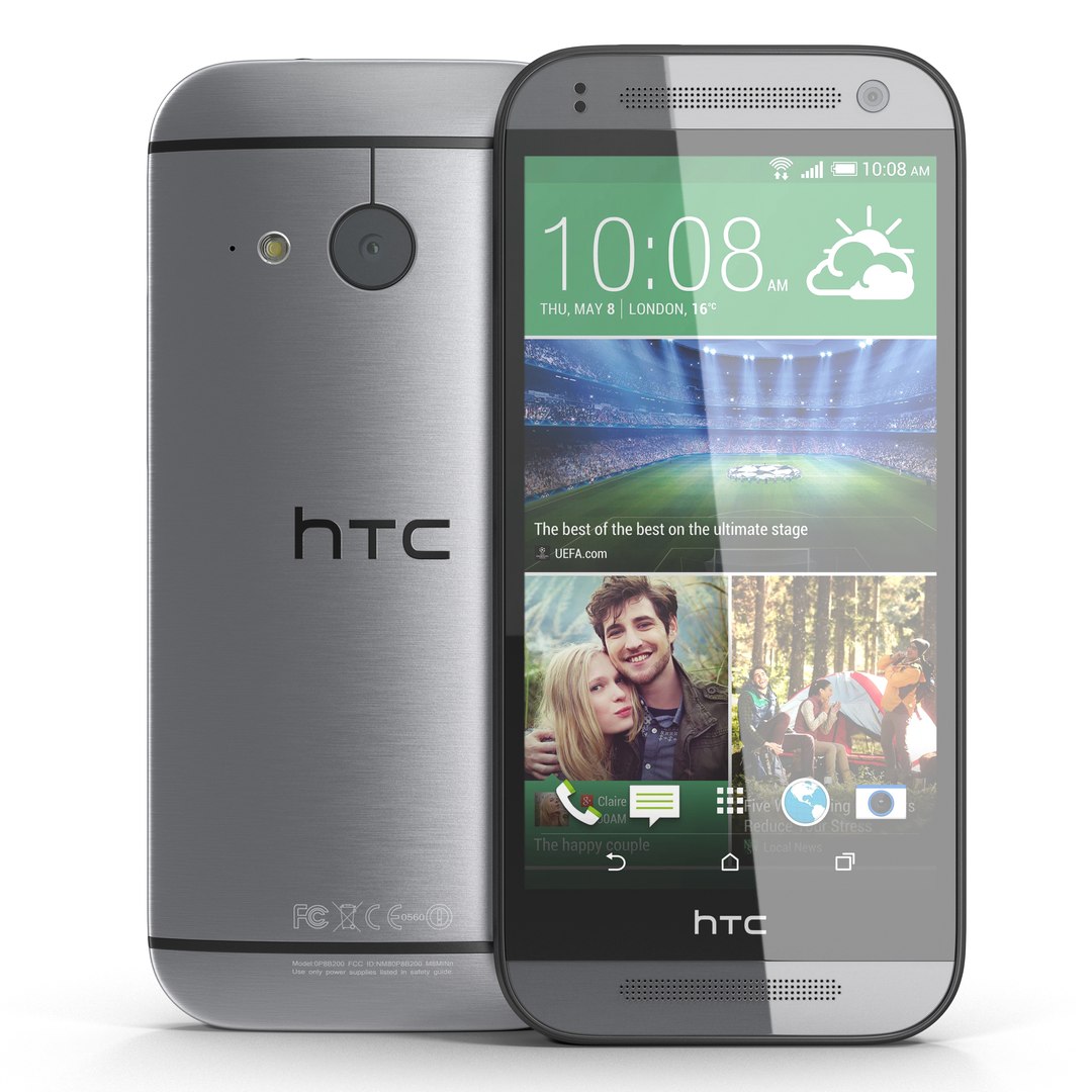 HTC One Mini 2 Dark Gray 3D Model 3D model preview