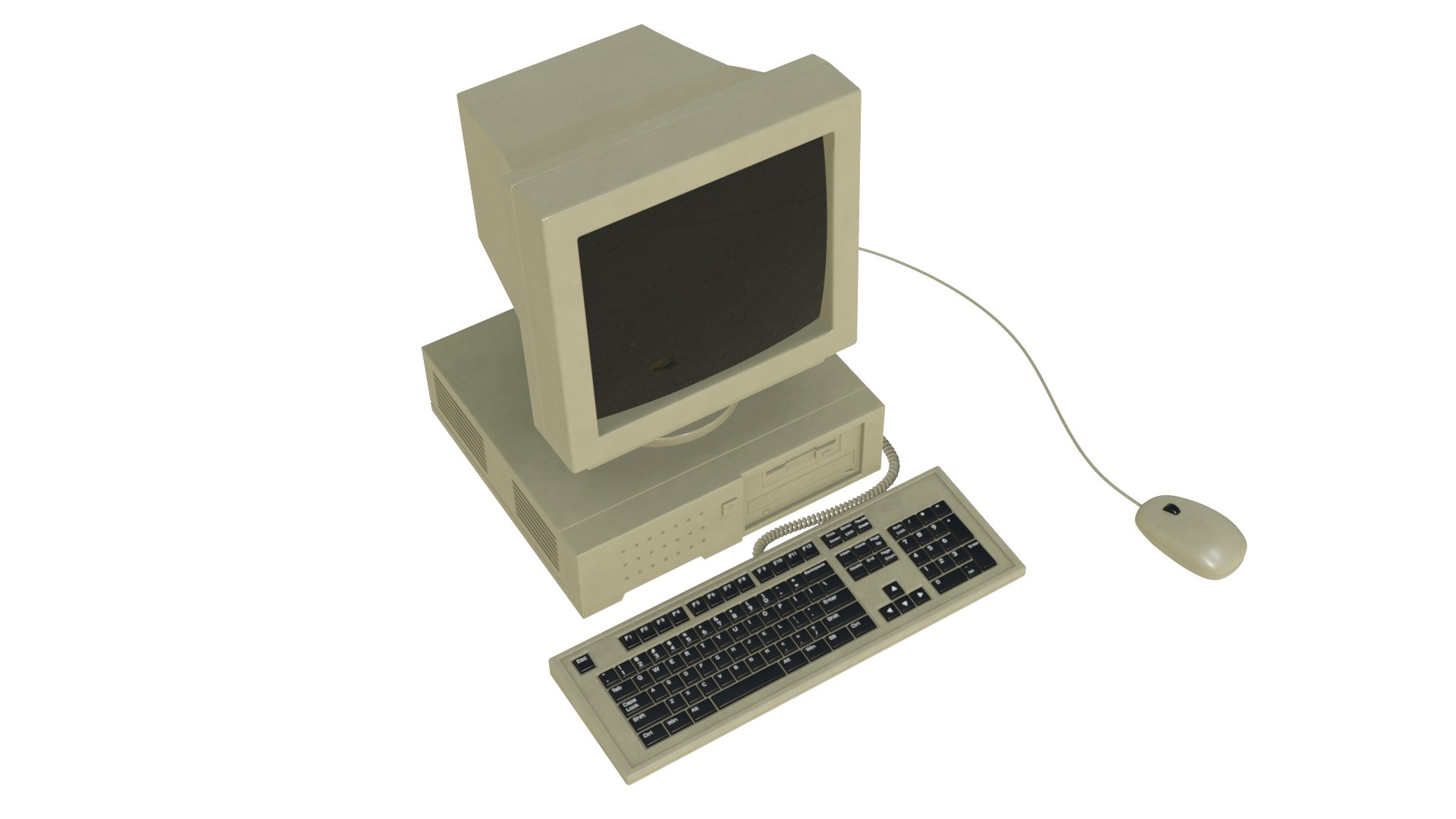 3D Old Computer Model - TurboSquid 1987048