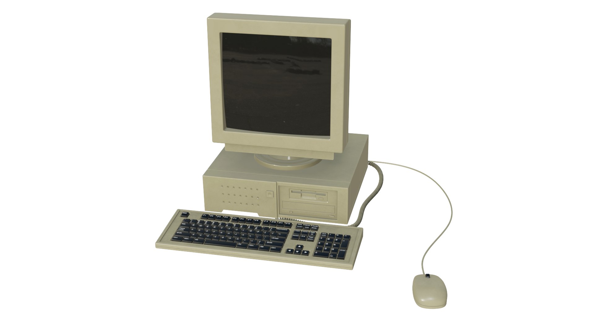 3D Old Computer Model - TurboSquid 1987048