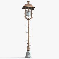 Streetlight Brooklyn Bridge
