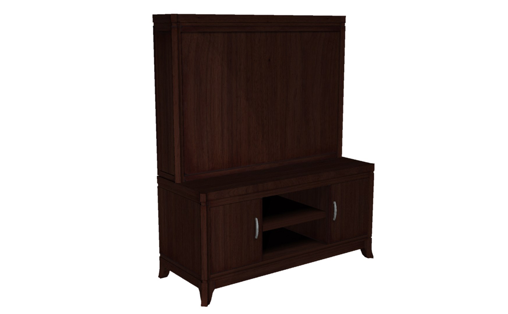 Entertainment Console Wall Unit 3d 3dm